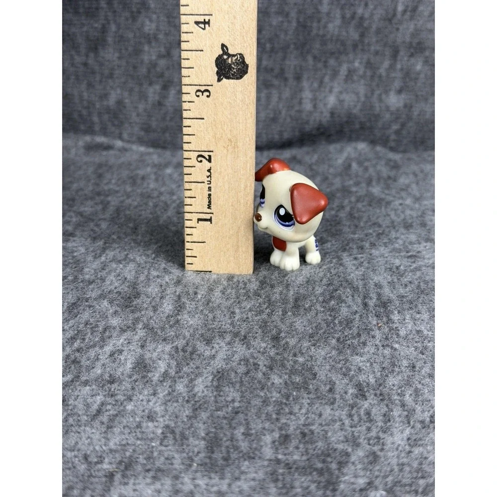 Hasbro Littlest Pet Shop 1743 Jack Russell Brown Dog Figure 2007 LPS Mini Toy